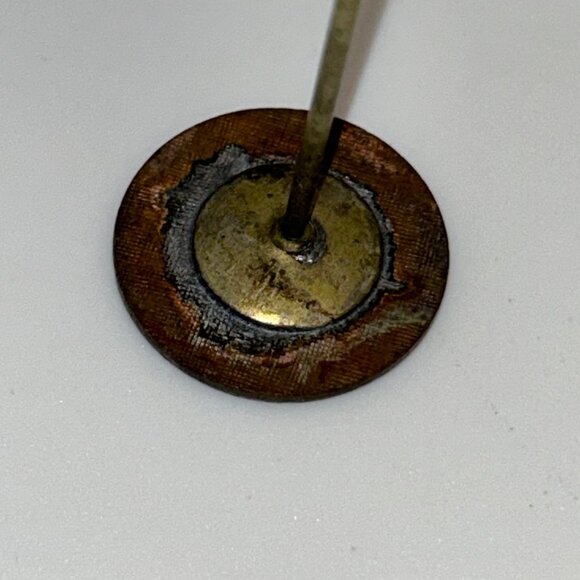 Scottish Terrier Antique Hat Pin Black & White Enamel Scottie Dogs 1900s 10 Inch - Picture 8 of 15